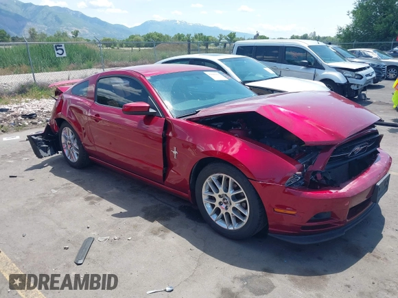 2014 Ford Mustang V6 with VIN 1ZVBP8AM9E5284966, listed as a IAAI auction lot 42440410 with 100,161 mi miles and . Bid and sale history available at DreamBid. Image 1.