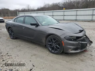 2020 Dodge Charger SXT with VIN 2C3CDXBG9LH117181, listed as a Copart auction lot 44760165 with 53,285 mi miles and Salvage Title. Bid and sale history available at carsss.com. Image 4.
