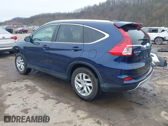 2015 Honda CR-V EX-L with VIN 5J6RM4H78FL040607, listed as a IAAI auction lot 41953997 with 128,969 mi miles. Bid and sale history available at carsss.com. Image 3.