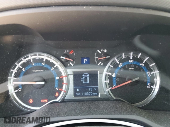 2016 Toyota 4Runner Limited with VIN JTEBU5JR7G5319914, listed as a Copart auction lot 53989425 with 110,370 mi miles and Salvage Title. Bid and sale history available at DreamBid. Image 9.