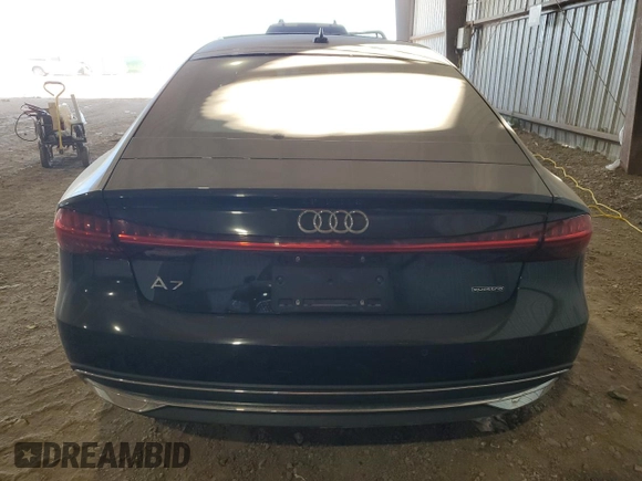 2019 Audi A7 Premium Plus with VIN WAUR2AF22KN050708, listed as a Copart auction lot 82110584 with 0 mi miles and Salvage Title. Bid and sale history available at carsss.com. Image 6.