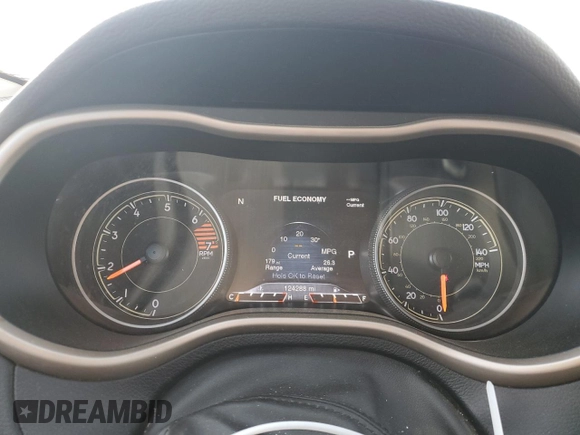 2016 Jeep Cherokee Limited with VIN 1C4PJMDB2GW279666, listed as a Copart auction lot 53341855 with 124,288 mi miles and Salvage title. Bid and sale history available at DreamBid. Image 9.
