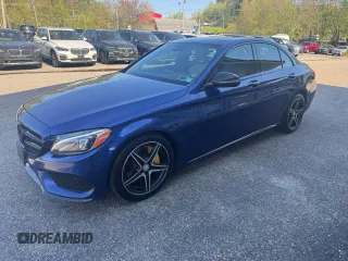 2017 Mercedes-Benz C 300 with VIN 55SWF4KB2HU206186, listed as a Copart auction lot 56971165 with 141,325 mi miles and Clean Title. Bid and sale history available at DreamBid. Image 2.