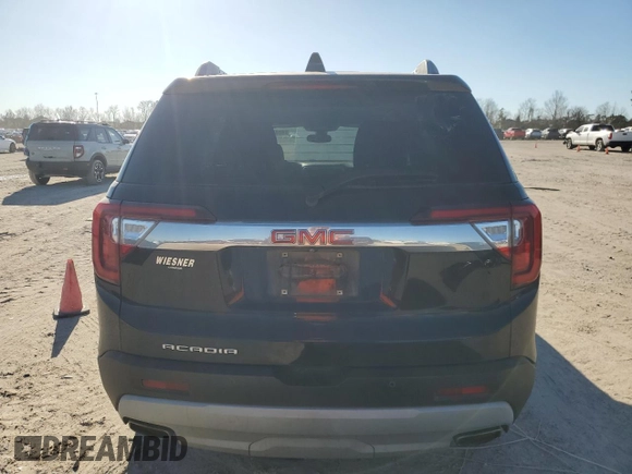 2021 GMC Acadia SLT with VIN 1GKKNMLS7MZ130104, listed as a Copart auction lot 46945175 with 97,873 mi miles and Salvage Title. Bid and sale history available at carsss.com. Image 6.