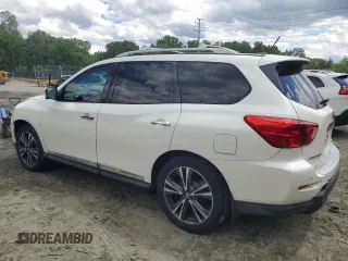 2018 Nissan Pathfinder SV with VIN 5N1DR2MM6JC646848, listed as a Copart auction lot 57461455 with 107,947 mi miles and Salvage title. Bid and sale history available at DreamBid. Image 2.