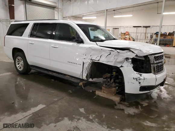 2017 Chevrolet Suburban LS with VIN 1GNSKGEC9HR202025, listed as a Copart auction lot 83037604 with NaN miles and Salvage Title. Bid and sale history available at carsss.com. Image 4.