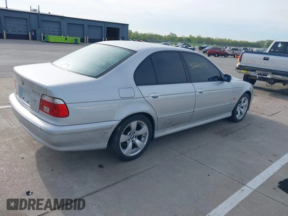 2001 BMW 5 Series 540i with VIN WBADN63431GM73773, listed as a IAAI auction lot 42200073 with 143,843 mi miles and . Bid and sale history available at DreamBid. Image 4.
