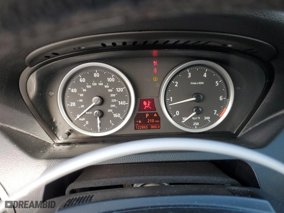 2007 BMW 6 Series 650i with VIN WBAEK13537CN83747, listed as a Copart auction lot 43989075 with 122,865 mi miles and Salvage Title. Bid and sale history available at carsss.com. Image 9.