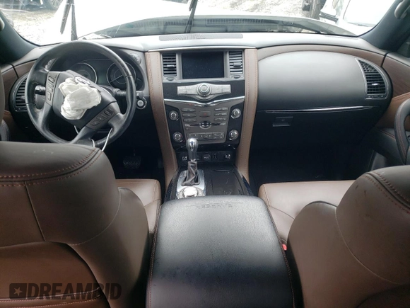 2019 Nissan Armada Platinum with VIN JN8AY2NE0K9759649, listed as a Copart auction lot 57716743 with 45,495 mi miles. Bid and sale history available at carsss.com. Image 8.