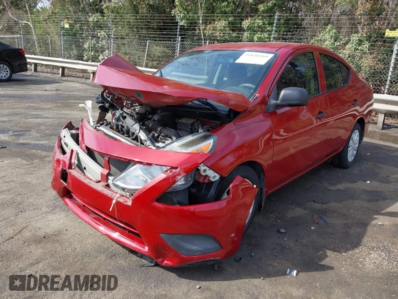 2015 Nissan Versa SV with VIN 3N1CN7AP1FL859969, listed as a IAAI auction lot 41830160 with 74,543 mi miles. Bid and sale history available at carsss.com. Image 2.