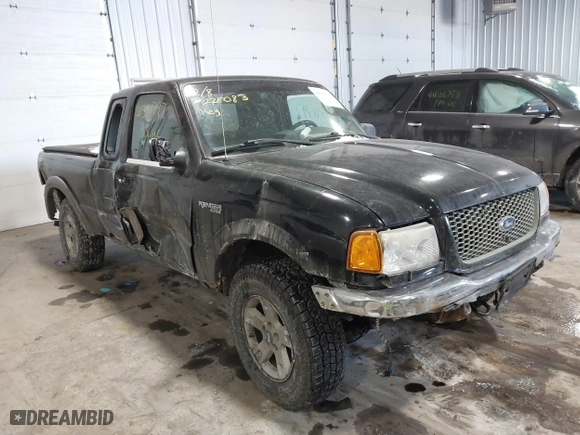 2003 Ford Ranger XL Fleet with VIN 1FTZR45EX3PA60520, listed as a IAAI auction lot 41591797 with 205,040 mi miles. Bid and sale history available at carsss.com. Image 1.