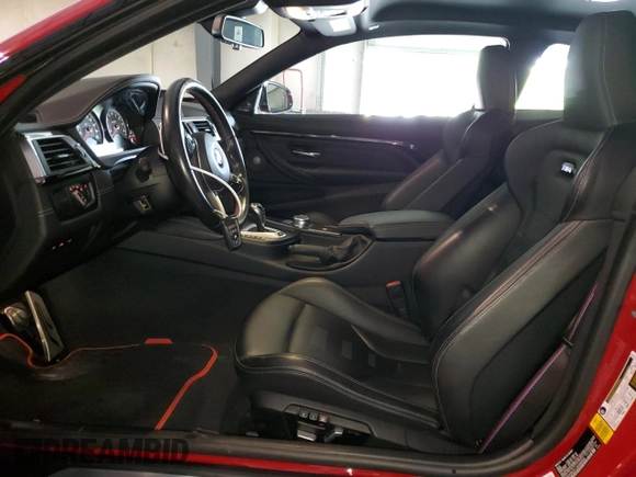 2018 BMW M4 with VIN WBS4Y9C51JAG66930, listed as a Copart auction lot 57155874 with 31,727 mi miles. Bid and sale history available at carsss.com. Image 7.