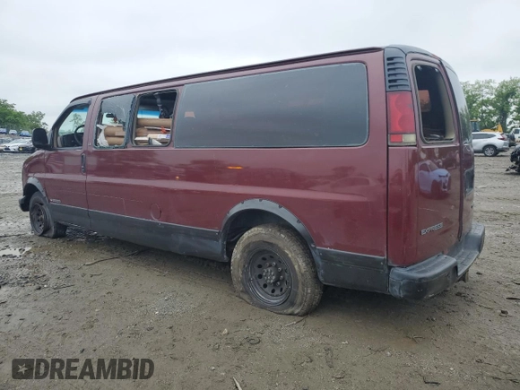 2001 Chevrolet Express z VIN 1GAHG39R511219607, wystawiony jako Copart lot #57126675 z przebiegiem 228 975 mil mil oraz Szkoda całkowita • Salvage title. Historia ofert i sprzedaży dostępna na DreamBid. Obrazek 2.