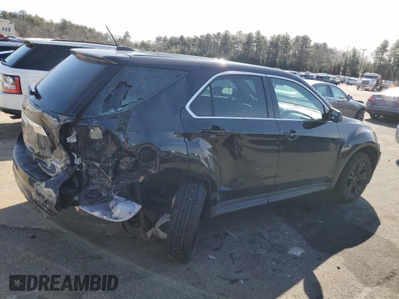 2015 Chevrolet Equinox LS z VIN 2GNALAEK7F6410054, wystawiony jako Copart lot #48564065 z przebiegiem 75 162 mil mil oraz Szkoda całkowita • Salvage title. Historia ofert i sprzedaży dostępna na DreamBid. Obrazek 3.