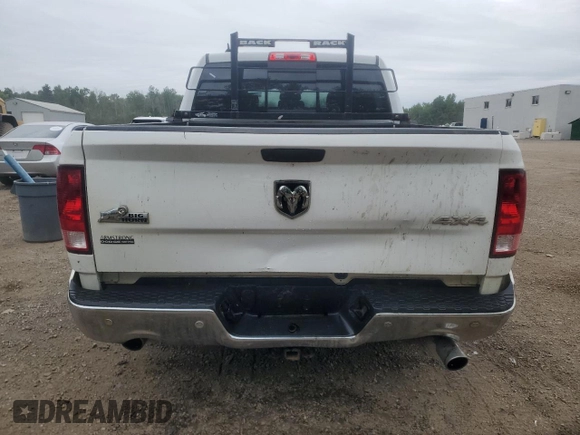 2018 Ram 1500 Big Horn with VIN 1C6RR7LT9JS134322, listed as a Copart auction lot 62555085 with 264,155 mi miles and Non repairable. Bid and sale history available at DreamBid. Image 6.