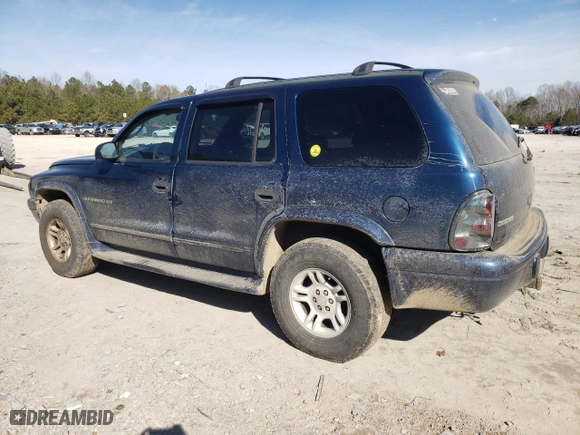 2001 Dodge Durango with VIN 1B4HS28NX1F515429, listed as a Copart auction lot 42812125 with 288,184 mi miles and Clean Title. Bid and sale history available at carsss.com. Image 2.