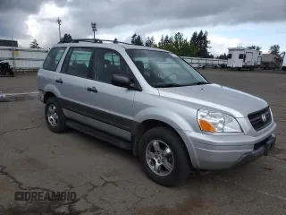 2005 Honda Pilot LX z VIN 2HKYF18195H511883, wystawiony jako Copart lot #53754595 z przebiegiem 269 419 mil mil oraz Szkoda całkowita • Salvage title. Historia ofert i sprzedaży dostępna na DreamBid. Obrazek 4.