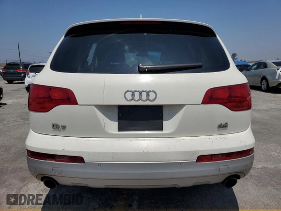 2007 Audi Q7 with VIN WA1AV74L17D048428, listed as a Copart auction lot 59778555 with Not provided miles and Salvage title. Bid and sale history available at DreamBid. Image 6.