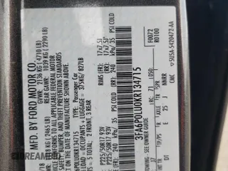 2019 Ford Fusion Hybrid SE with VIN 3FA6P0LU0KR134715, listed as a Copart auction lot 40792953 with 93,191 mi miles. Bid and sale history available at carsss.com. Image 12.