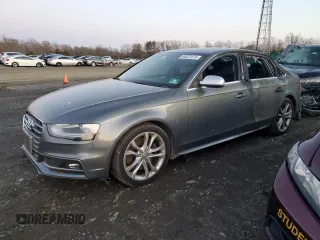 2014 Audi S4 Premium Plus with VIN WAUDGAFL2EA048960, listed as a Copart auction lot 84873174 with 98,407 mi miles and Salvage Title. Bid and sale history available at carsss.com. Image 1.