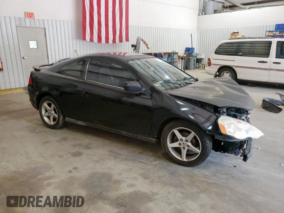 2004 Acura RSX with VIN JH4DC54854S014345, listed as a Copart auction lot 57775805 with 189,947 mi miles and Salvage title. Bid and sale history available at DreamBid. Image 4.