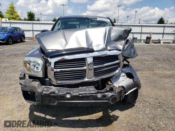 2007 Dodge Dakota SLT with VIN 1D7HW48KX7S256455, listed as a Copart auction lot 62001464 with 109,239 mi miles and Salvage Title. Bid and sale history available at carsss.com. Image 5.