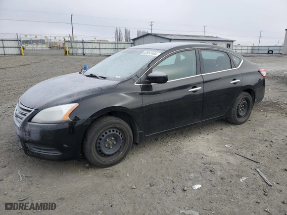 2015 Nissan Sentra SV with VIN 3N1AB7AP4FY221900, listed as a Copart auction lot 42952465 with 106,776 mi miles and Salvage Title. Bid and sale history available at carsss.com. Image 1.