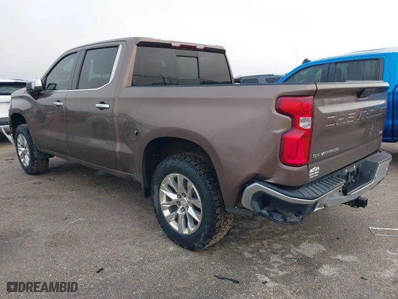 2019 Chevrolet Silverado 1500 LTZ with VIN 3GCUYGEL9KG228891, listed as a IAAI auction lot 41053828 with 61,684 mi miles. Bid and sale history available at carsss.com. Image 3.