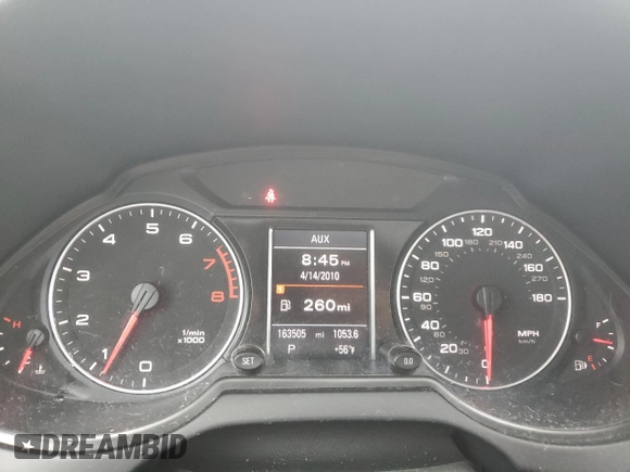 2011 Audi Q5 Premium Plus with VIN WA1LFAFP0BA032427, listed as a Copart auction lot 45429465 with 163,505 mi miles and Salvage Title. Bid and sale history available at DreamBid. Image 9.