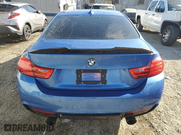 2014 BMW 4 Series 428i with VIN WBA3N7C56EF718698, listed as a Copart auction lot 47436615 with 118,154 mi miles and Salvage title. Bid and sale history available at DreamBid. Image 6.
