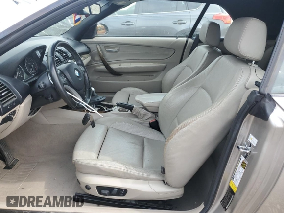 2008 BMW 1 Series 128i with VIN WBAUL73528VE88276, listed as a Copart auction lot 47272835 with 97,905 mi miles and Salvage title. Bid and sale history available at DreamBid. Image 7.