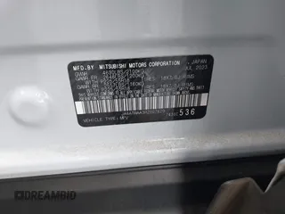 2024 Mitsubishi Eclipse Cross SE с VIN JA4ATWAA3RZ007629, выставлен на аукционе IAAI как лот 41247751 с пробегом 29 232 миль миль и . История ставок и продаж доступна на DreamBid. Изображение 9.