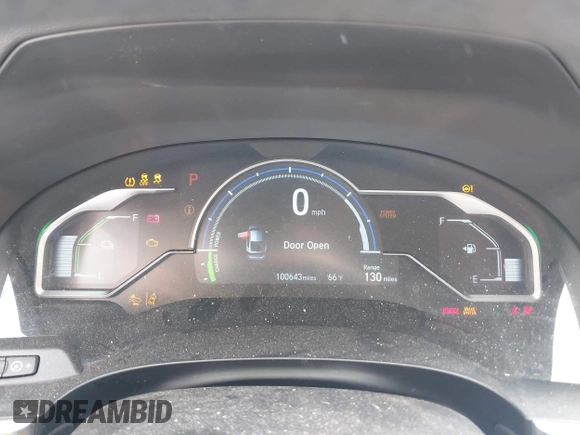 2018 Honda Clarity Plug-In Hybrid with VIN JHMZC5F10JC014054, listed as a IAAI auction lot 41932195 with 100,643 mi miles. Bid and sale history available at carsss.com. Image 7.