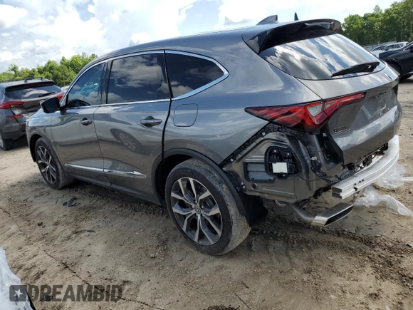 2024 Acura MDX Technology with VIN 5J8YD9H43RL005516, listed as a Copart auction lot 58522115 with 7,065 mi miles and Salvage title. Bid and sale history available at DreamBid. Image 2.