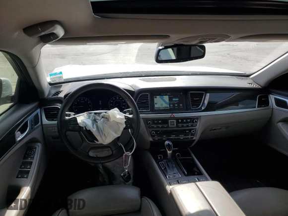 2015 Hyundai Genesis 3.8L with VIN KMHGN4JE2FU097748, listed as a Copart auction lot 48990985 with 122,687 mi miles and Salvage Title. Bid and sale history available at carsss.com. Image 8.