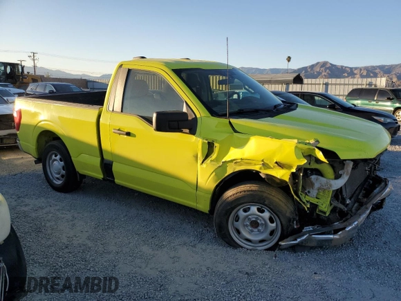 2022 Ford F-150 XL with VIN 1FTMF1CB8NKE01617, listed as a Copart auction lot 46501395 with 40,617 mi miles and Salvage Title. Bid and sale history available at carsss.com. Image 4.
