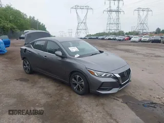 2020 Nissan Sentra SV with VIN 3N1AB8CVXLY209330, listed as a IAAI auction lot 42186225 with 28,314 mi miles and . Bid and sale history available at DreamBid. Image 1.