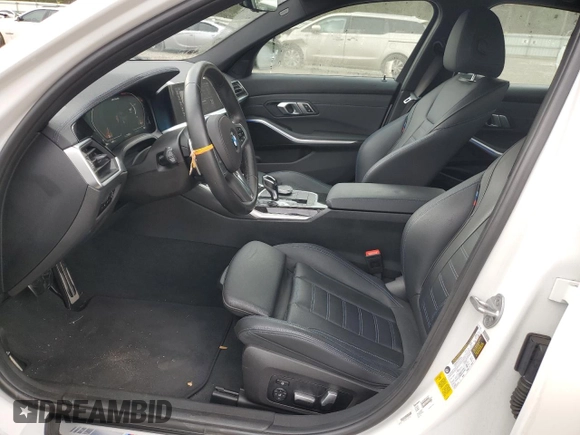 2020 BMW 3 Series M340i with VIN 3MW5U7J08L8B35753, listed as a Copart auction lot 86742584 with 21,055 mi miles and Salvage Title. Bid and sale history available at carsss.com. Image 7.