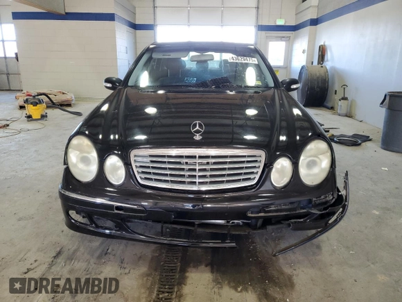 2003 Mercedes-Benz E-Class 5.0L with VIN WDBUF70J83A153241, listed as a Copart auction lot 43629475 with 0 mi miles and Salvage Title. Bid and sale history available at carsss.com. Image 5.