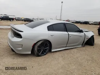 2019 Dodge Charger Scat Pack with VIN 2C3CDXGJ9KH742490, listed as a Copart auction lot 48196865 with 18,861 mi miles and Salvage title. Bid and sale history available at DreamBid. Image 3.