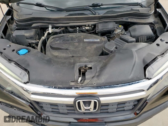2019 Honda Ridgeline RTL-T with VIN 5FPYK2F65KB002634, listed as a Copart auction lot 47598885 with 65,550 mi miles and Salvage title. Bid and sale history available at DreamBid. Image 12.