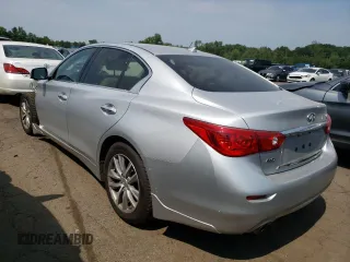 2015 Infiniti Q50 Premium with VIN JN1BV7AR2FM395710, listed as a Copart auction lot 60505055 with 108,333 mi miles and Salvage title. Bid and sale history available at DreamBid. Image 2.