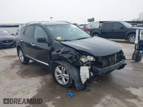 2013 Nissan Rogue S with VIN JN8AS5MT6DW009969, listed as a IAAI auction lot 41747420 with 157,864 mi miles. Bid and sale history available at carsss.com. Image 1.