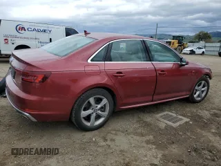 2019 Audi A4 Premium with VIN WAUDNAF4XKN018883, listed as a Copart auction lot 48887435 with 34,101 mi miles and Salvage Title. Bid and sale history available at DreamBid. Image 3.