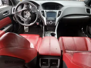 2020 Acura TLX w/A-Spec Pkg with VIN 19UUB3F63LA002849, listed as a Copart auction lot 85438114 with 0 mi miles and Salvage Title. Bid and sale history available at carsss.com. Image 8.