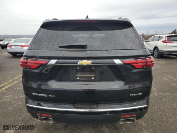 2022 Chevrolet Traverse Premier with VIN 1GNEVKKW5NJ183649, listed as a Copart auction lot 78990214 with 22,198 mi miles and Salvage Title. Bid and sale history available at carsss.com. Image 6.
