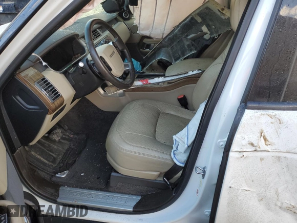 2018 Land Rover Range Rover HSE z VIN SALGS2RKXJA508067, wystawiony jako Copart lot #85125754 z przebiegiem Nie podano mil oraz Szkoda całkowita • Salvage title. Historia ofert i sprzedaży dostępna na DreamBid. Obrazek 7.