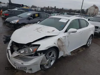 2011 Lexus IS with VIN JTHBE5C24B5028361, listed as a IAAI auction lot 41471750 with 95,313 mi miles. Bid and sale history available at carsss.com. Image 2.