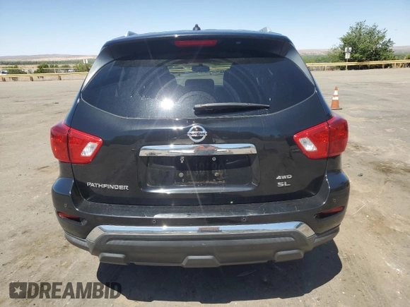 2017 Nissan Pathfinder Platinum with VIN 5N1DR2MM7HC653947, listed as a Copart auction lot 57311315 with 161,209 mi miles and Salvage title. Bid and sale history available at DreamBid. Image 6.