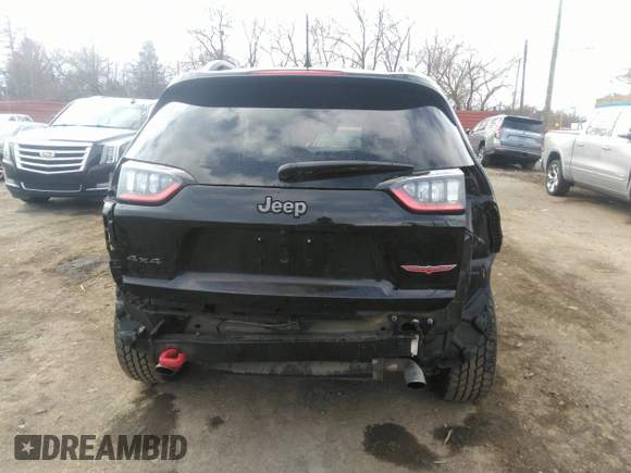 2019 Jeep Cherokee Trailhawk with VIN 1C4PJMBX1KD331128, listed as a IAAI auction lot 41983976 with 110,190 mi miles and . Bid and sale history available at DreamBid. Image 6.